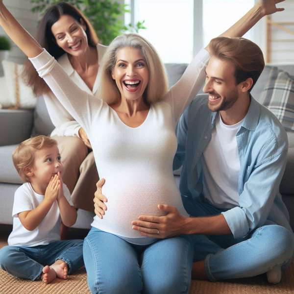 Фото беременной женщины после 40